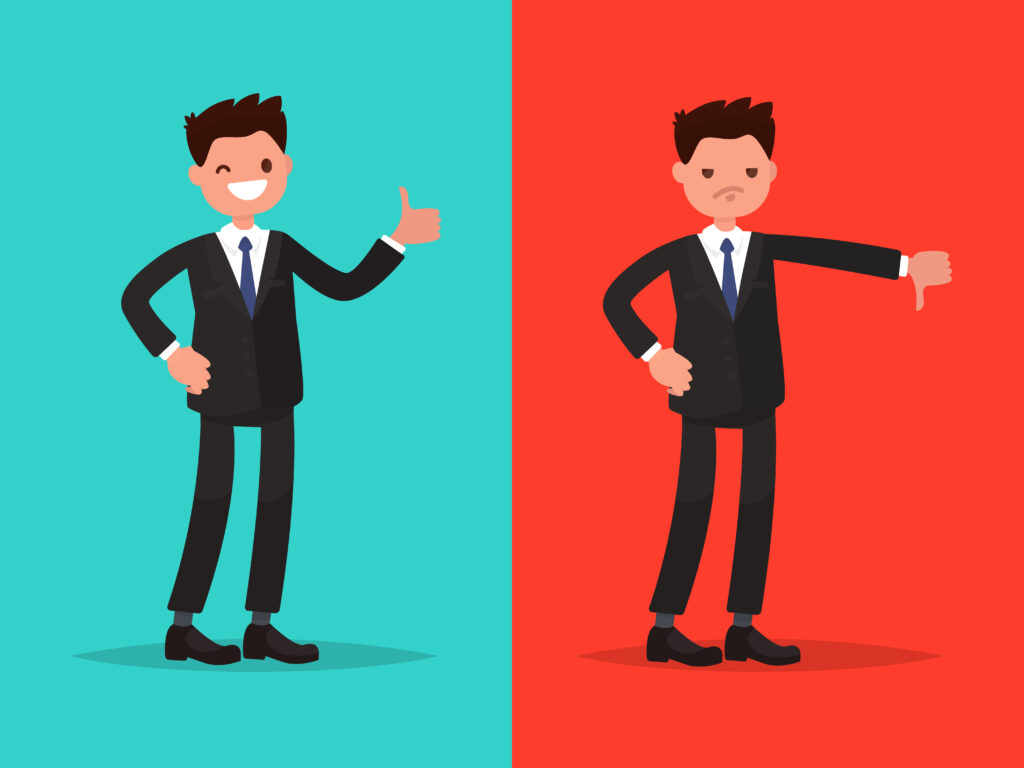 Spokojený pán nespokojený pán sliby chyby